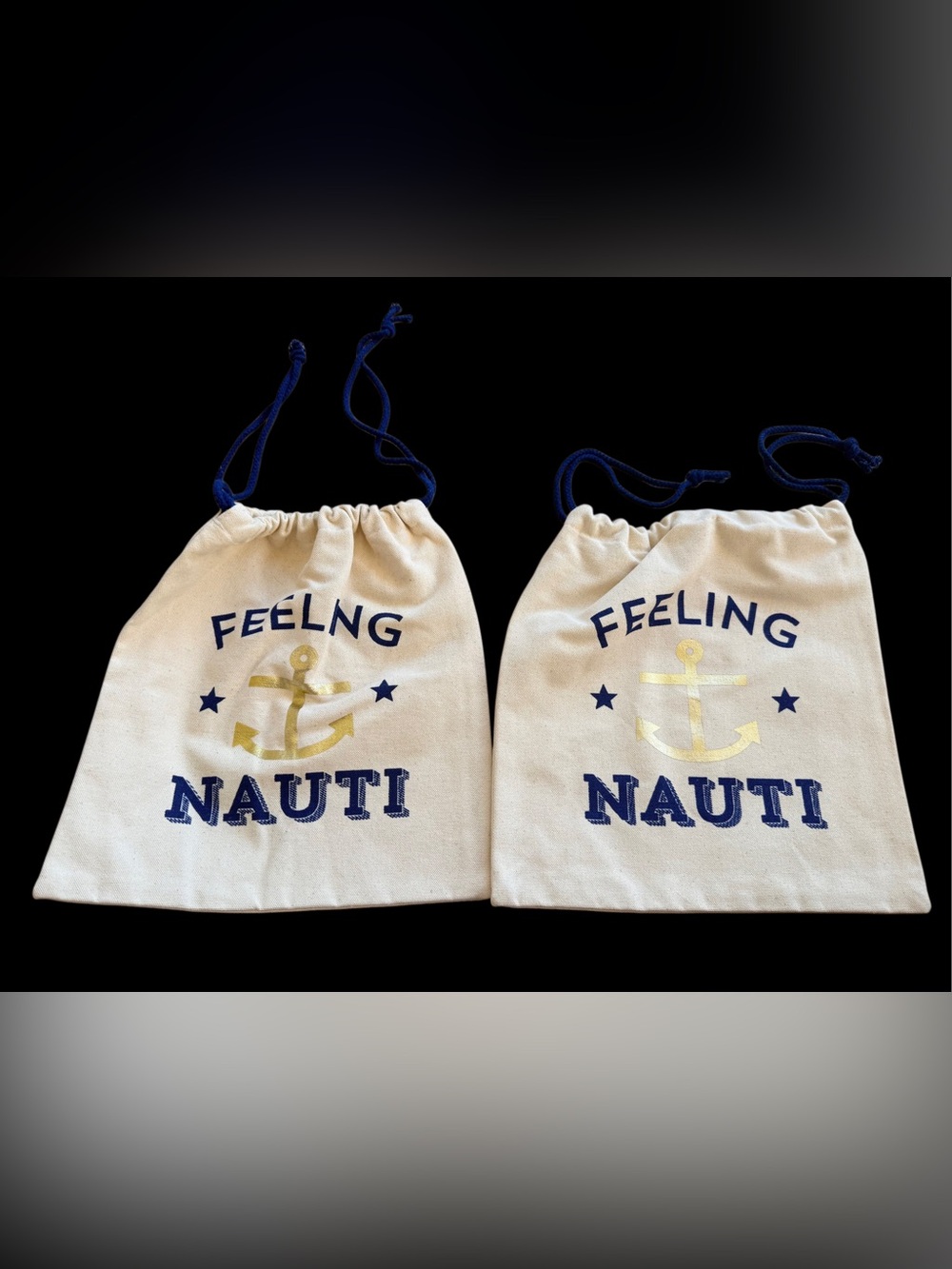 2 “FEELING NAUTI” BIKINI BAGS with waterproof lining NEW!